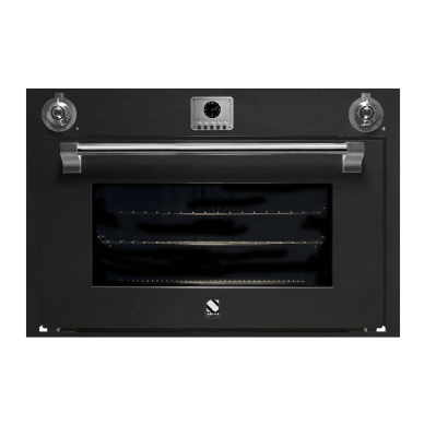 תנור בנוי 90X60 ס''מ בגימור שחור אנטרציט סדרת ASCOT מבית STEEL דגם AF-E9